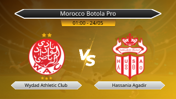Morocco Botola Pro Wydad Athletic Club VS Hassania Agadir