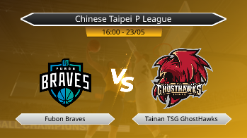 Chinese Taipei P League Fubon Braves VS Tainan TSG GhostHawks