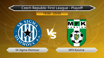 Czech Republic First League - Playoff SK Sigma Olomouc VS MFK Karvina