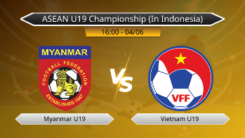ASEAN U19 Championship (In Indonesia) - Myanmar U19 vs Vietnam U19
