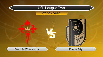 USL League Two Santafe Wanderers VS Peoria City