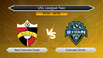 USL League Two Real Colorado Foxes VS Colorado Storm