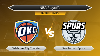NBA Playoffs - Oklahoma City Thunder vs San Antonio Spurs