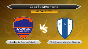 Copa Sudamericana Academia Puerto Cabello VS Club Juventud de las Piedras
