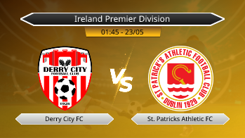 Ireland Premier Division Derry City FC VS St. Patricks Athletic FC