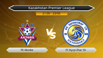 Kazakhstan Premier League FK Aktobe VS FC Kyzyl-Zhar SK