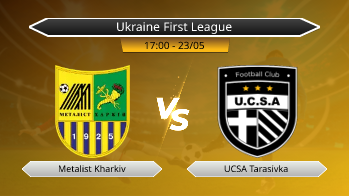 Ukraine First League Metalist Kharkiv VS UCSA Tarasivka