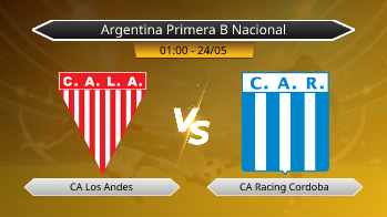 Argentina Primera B Nacional CA Los Andes VS CA Racing Cordoba