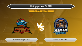 Philippines MPBL Zamboanga Sikat VS Abra Weavers
