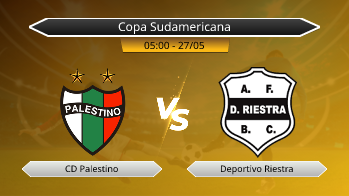Copa Sudamericana CD Palestino VS Deportivo Riestra