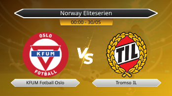 Norway Eliteserien KFUM Fotball Oslo VS Tromso IL