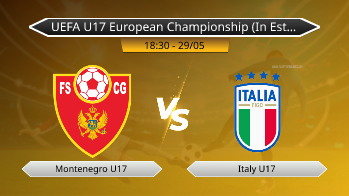 UEFA U17 European Championship (In Estonia) - Montenegro U17 vs Italy U17