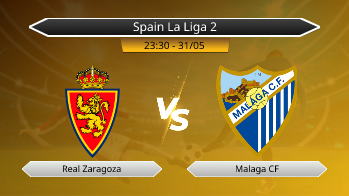 Spain La Liga 2 Real Zaragoza VS Malaga CF