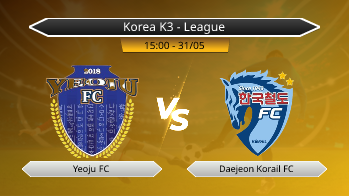 Korea K3 - League Yeoju FC VS Daejeon Korail FC