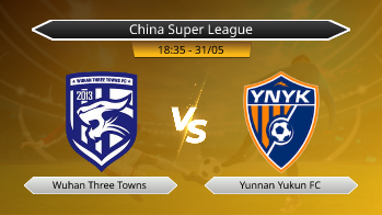 China Super League - Wuhan Three Towns vs Yunnan Yukun FC