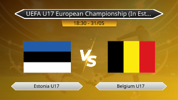 UEFA U17 European Championship (In Estonia) Estonia U17 VS Belgium U17